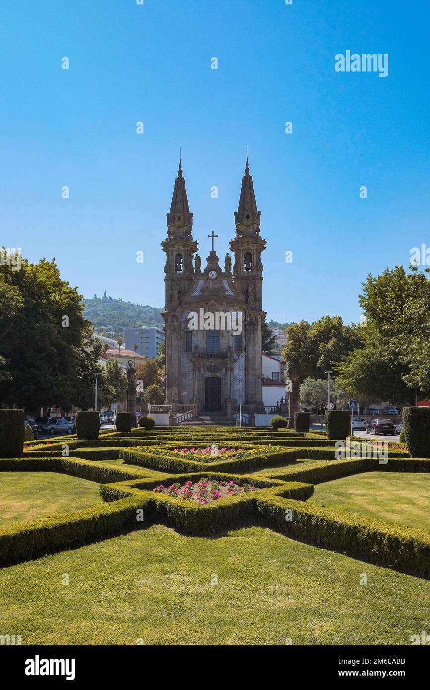 GuimarÃ, Portugal - Kirche unserer Lieben Frau des Trostes Stockfoto