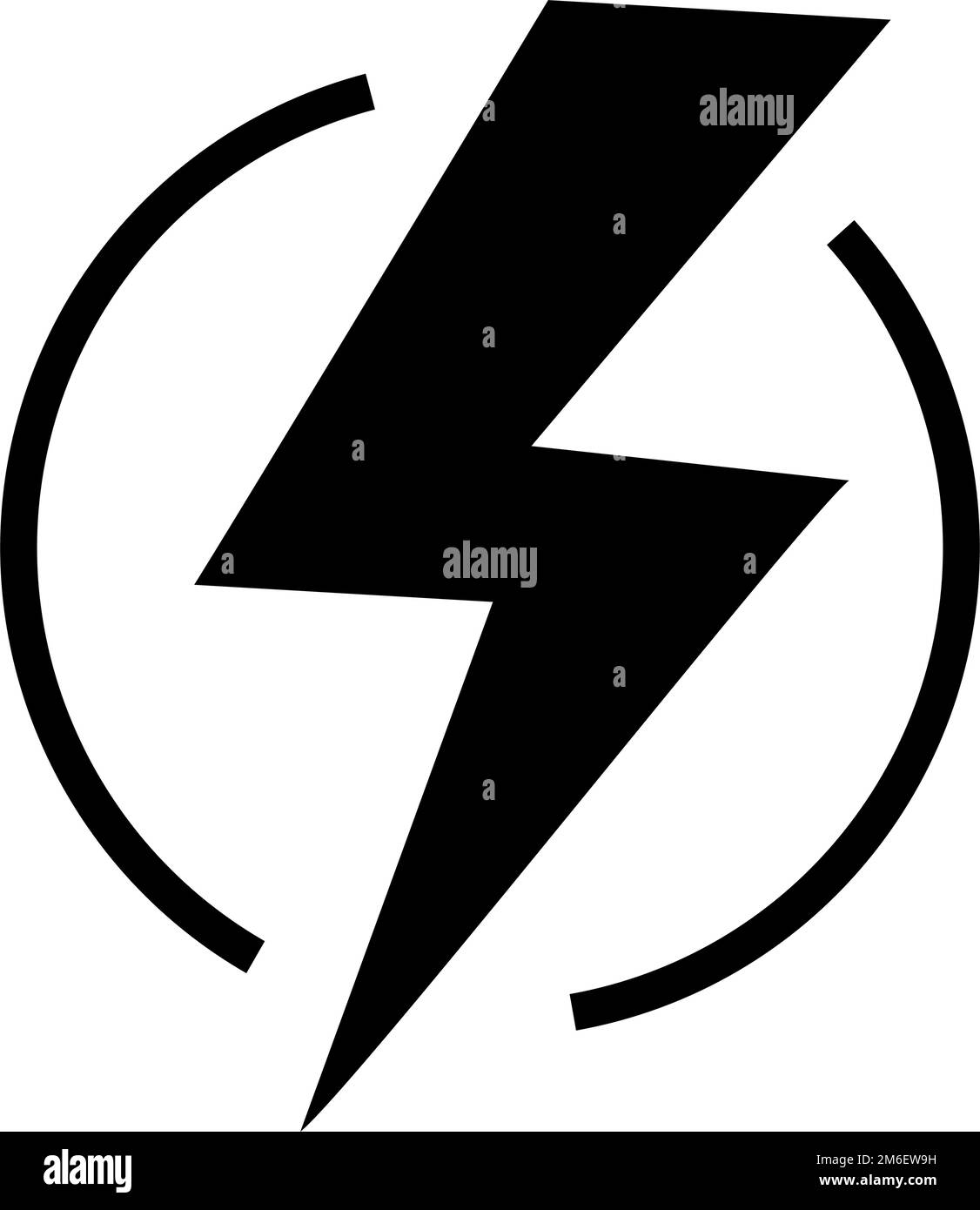 Energiezeichen. Elektrische Energie. Macht. Bearbeitbarer Vektor. Stock Vektor