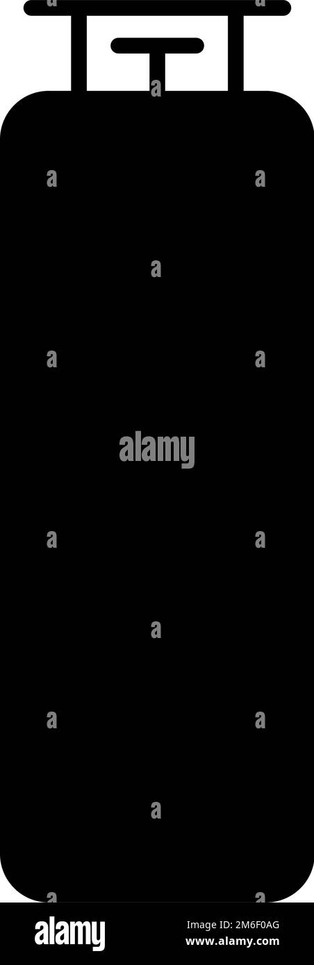 Symbol für Propantank. Tanksymbol. Bearbeitbarer Vektor. Stock Vektor
