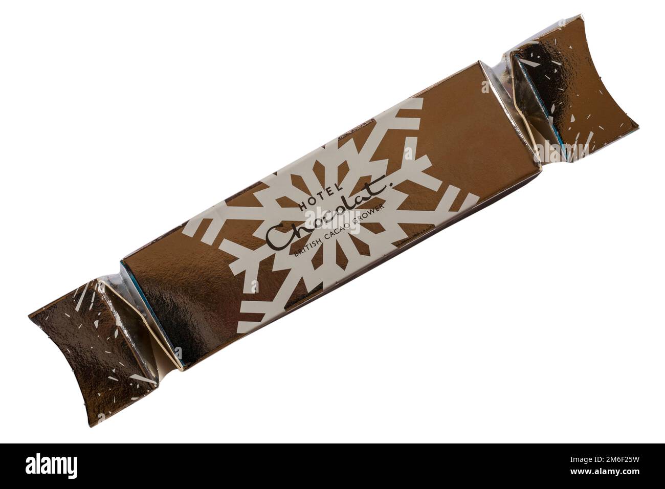Hotel Chocolat Premium Cracker Selection preisgekrönte Schokoladencreme Liköre isoliert auf weißem Hintergrund Stockfoto