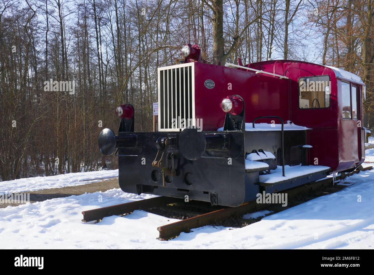Diesellokomotive Gmeinder N 130 in Gadebusch Stockfoto