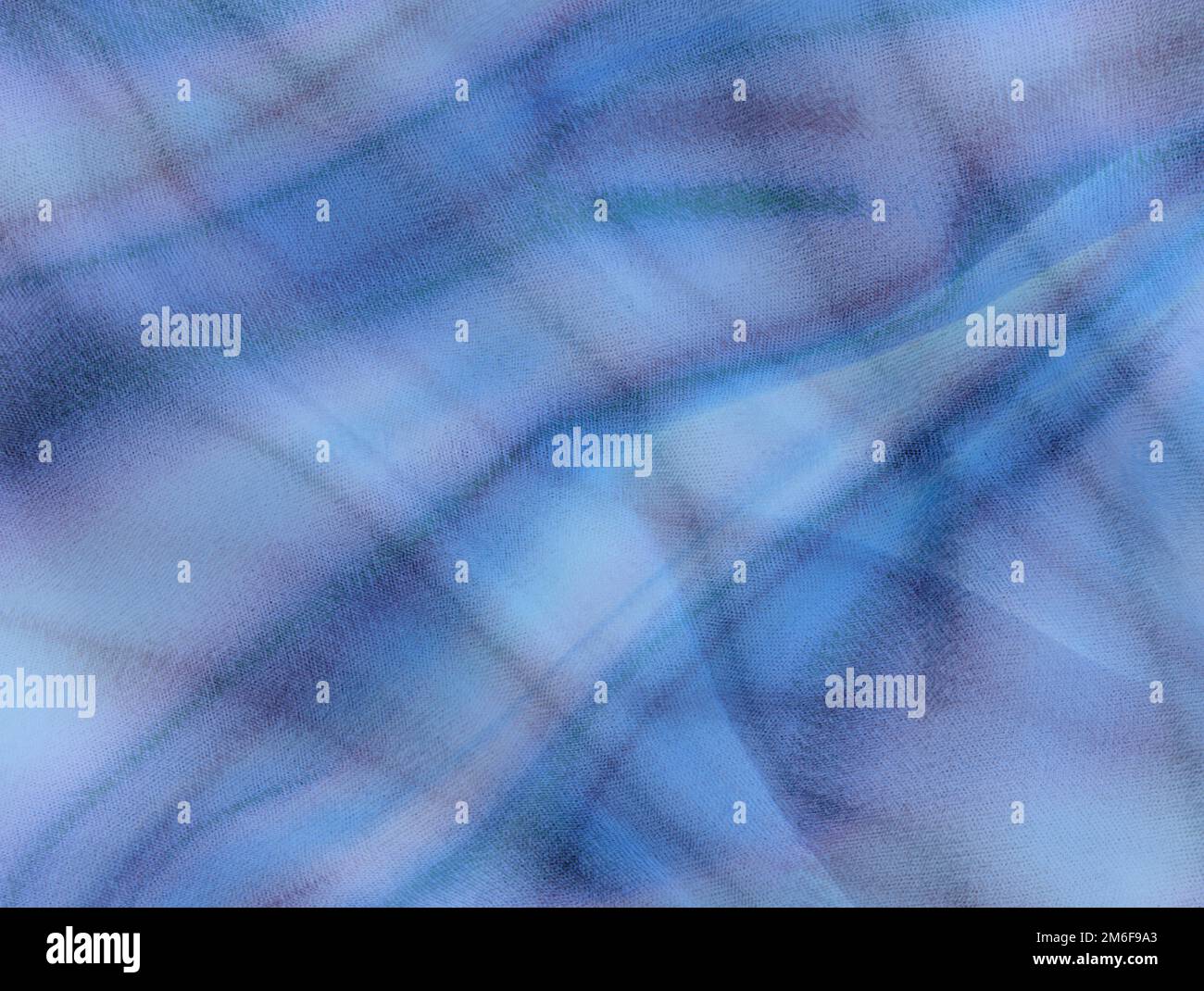 Blauer Hintergrund mit abstraktem Bild. Musterabstraktion. Stoffstruktur. Farbige Textur. Blau fa Stockfoto