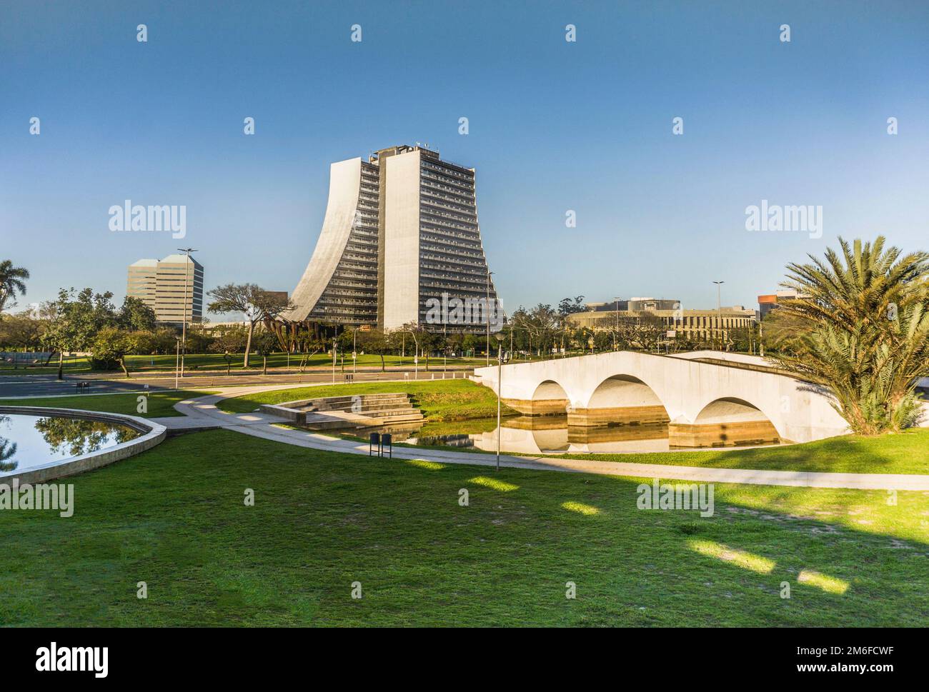 Porto Alegre, Steinbrücke Stockfoto