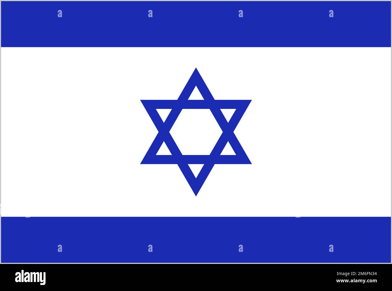 Israelische Flagge. Nationalflagge Israels. Bearbeitbarer Vektor. Stock Vektor