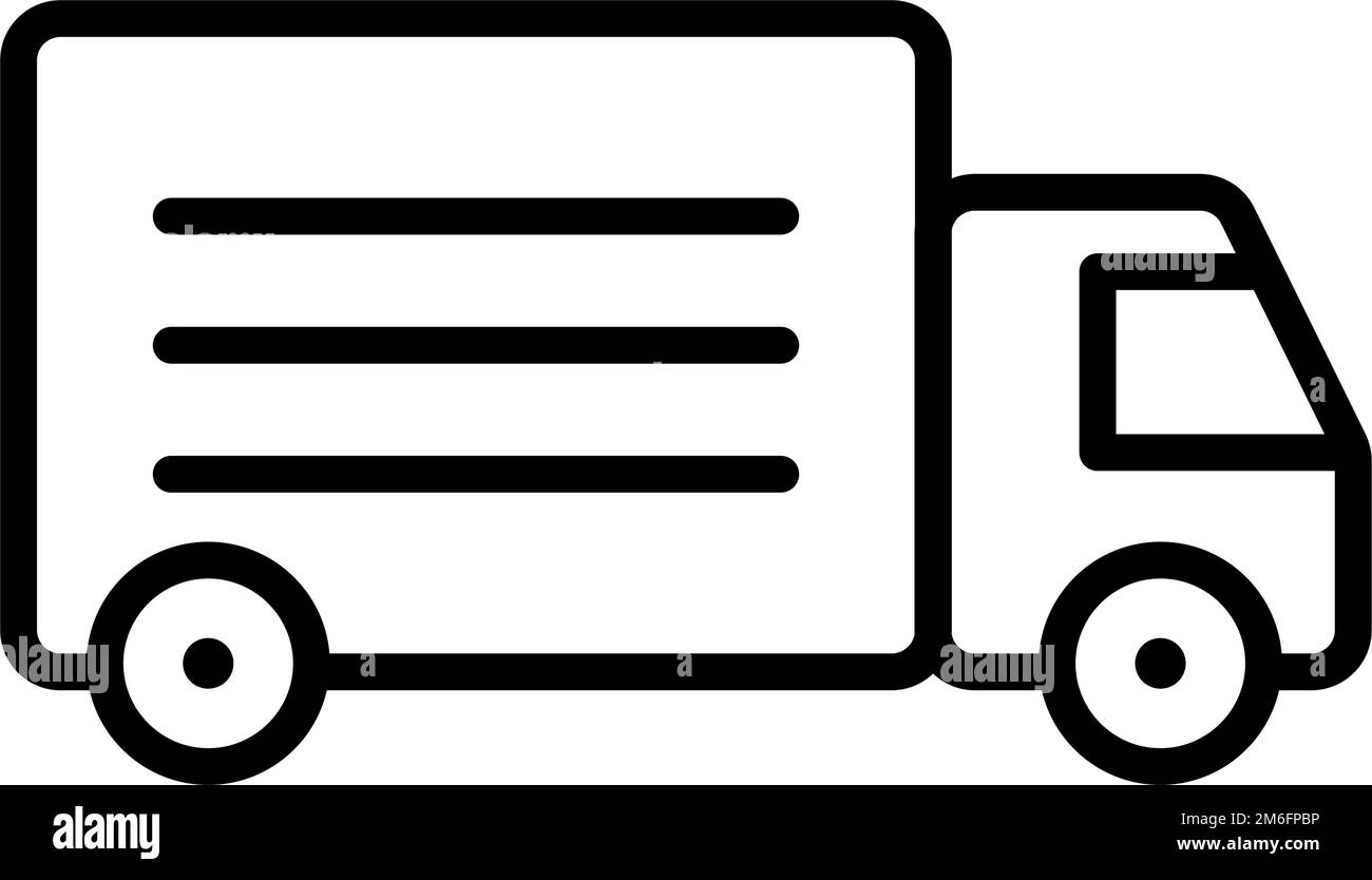 Track-Symbol. Logistik und Transport. Bearbeitbarer Vektor. Stock Vektor