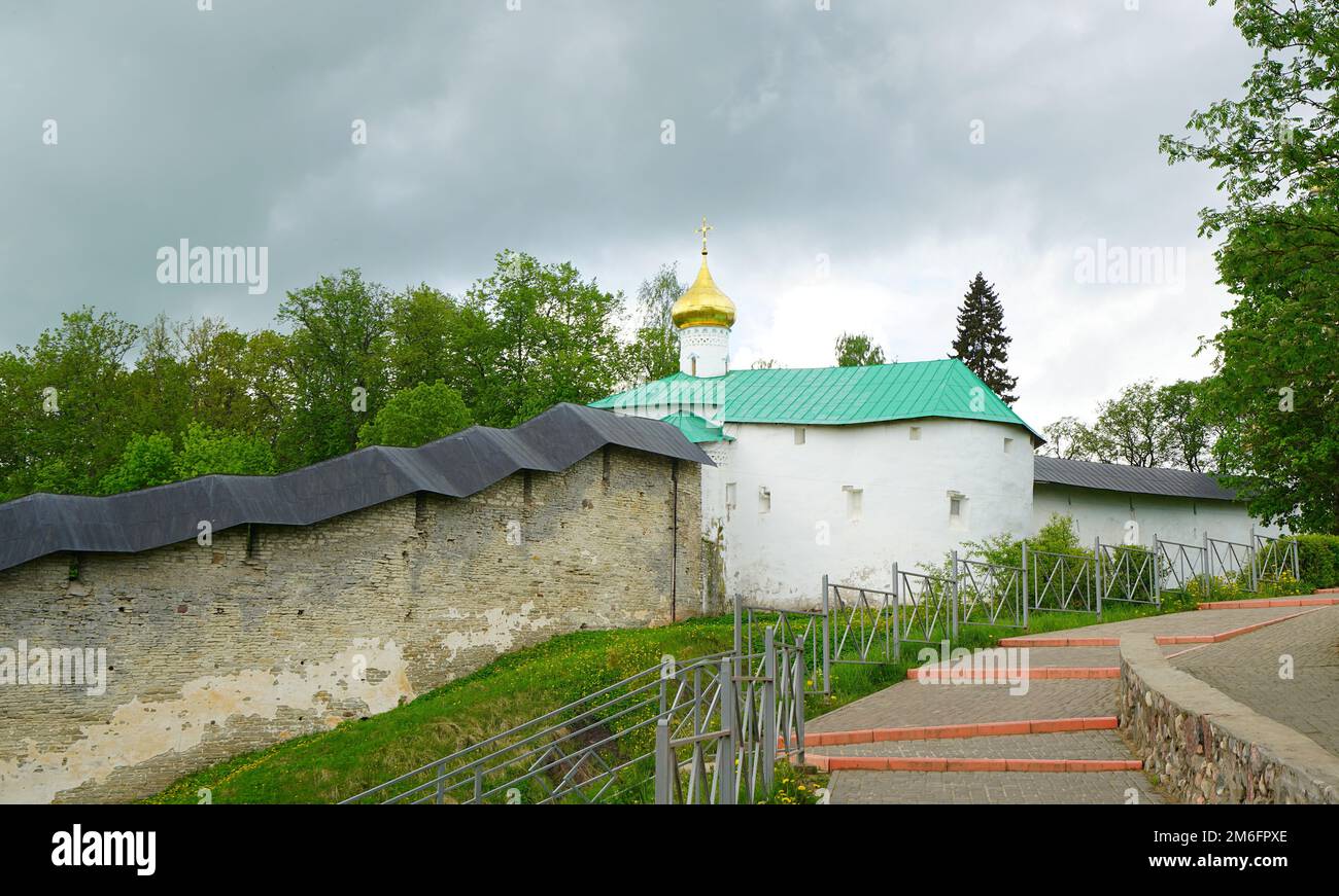 Heilige Dormition Kloster Pskov-Pechersky Stockfoto