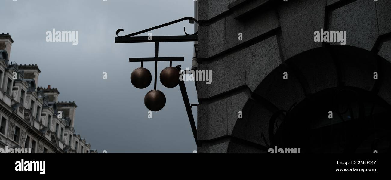 Pfandleiher Stockfoto