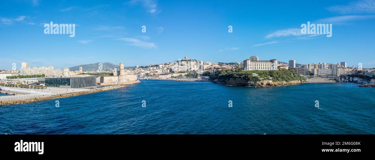 Entdecken Sie den Hafen von Marseille und die Inseln der Region, Frankreich Stockfoto