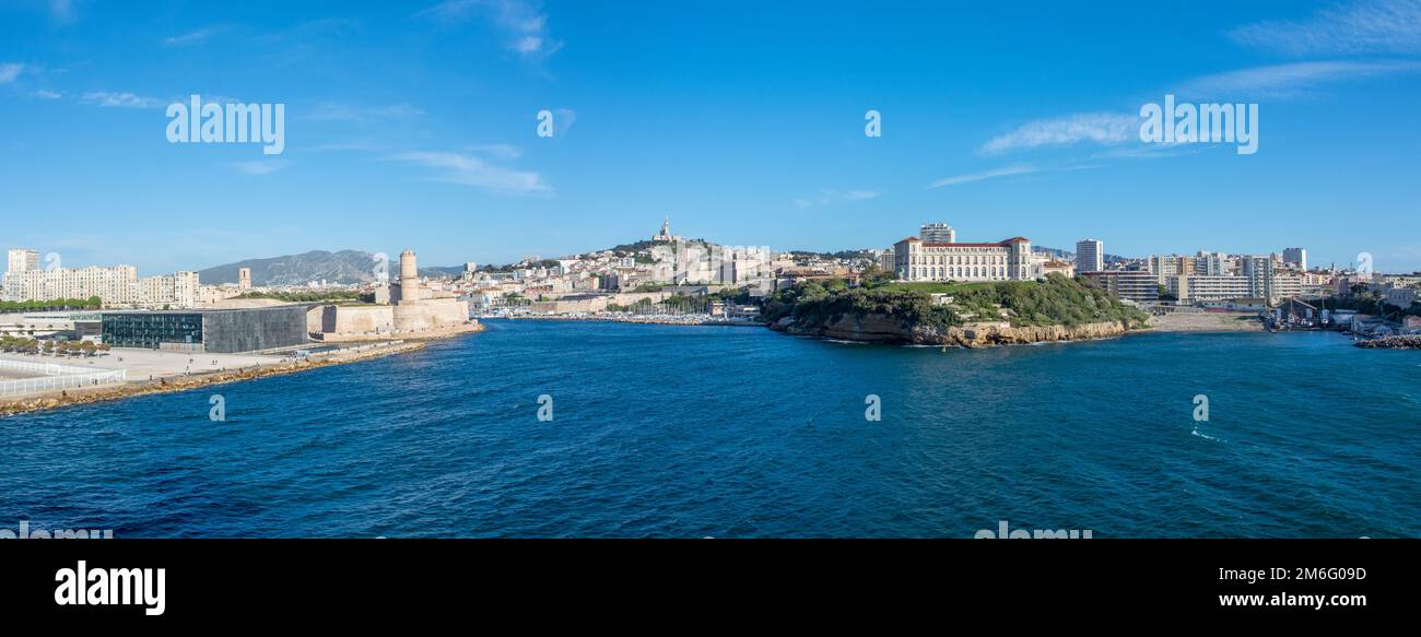 Entdecken Sie den Hafen von Marseille und die Inseln der Region, Frankreich Stockfoto