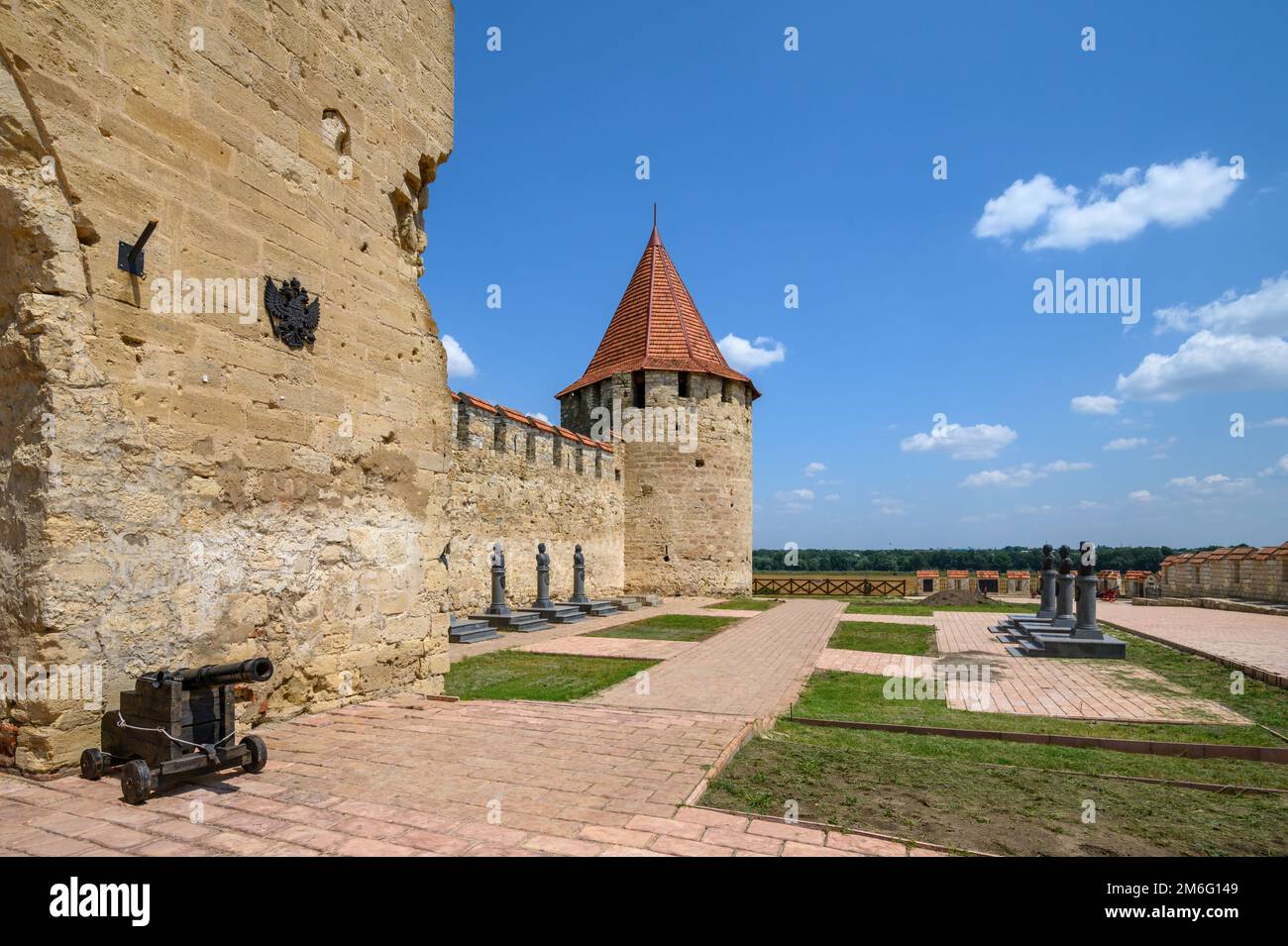 Alte türkische Festung Bender in Tighina, Transnistria, Moldawien Stockfoto