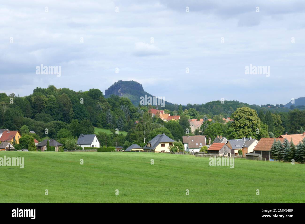 ThÃ¼rmsdorf in der sächsischen Schweiz Stockfoto