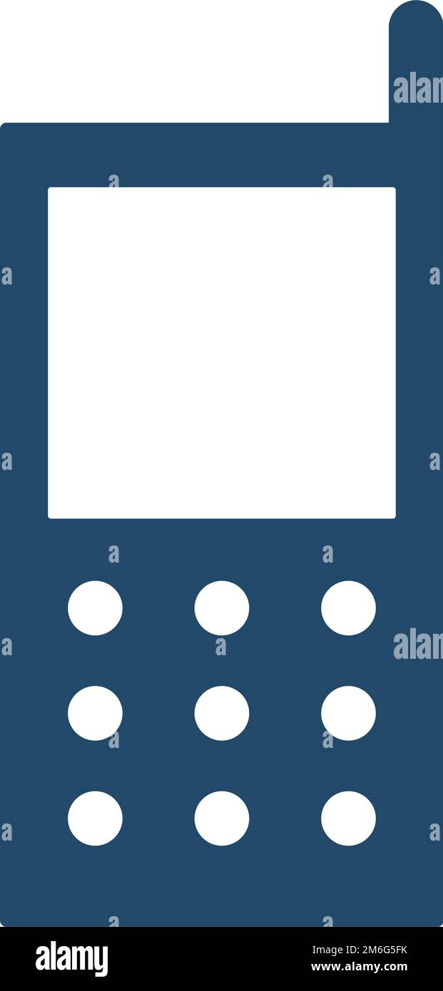 Handyzeichen. Kommunikationsantenne. Bearbeitbarer Vektor. Stock Vektor