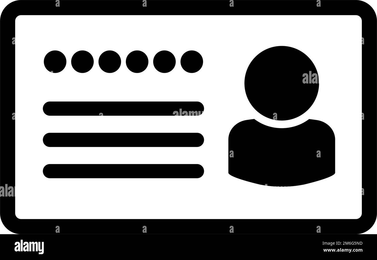 Namensschild, Visitenkarte, Ausweis. Bearbeitbarer Vektor. Stock Vektor