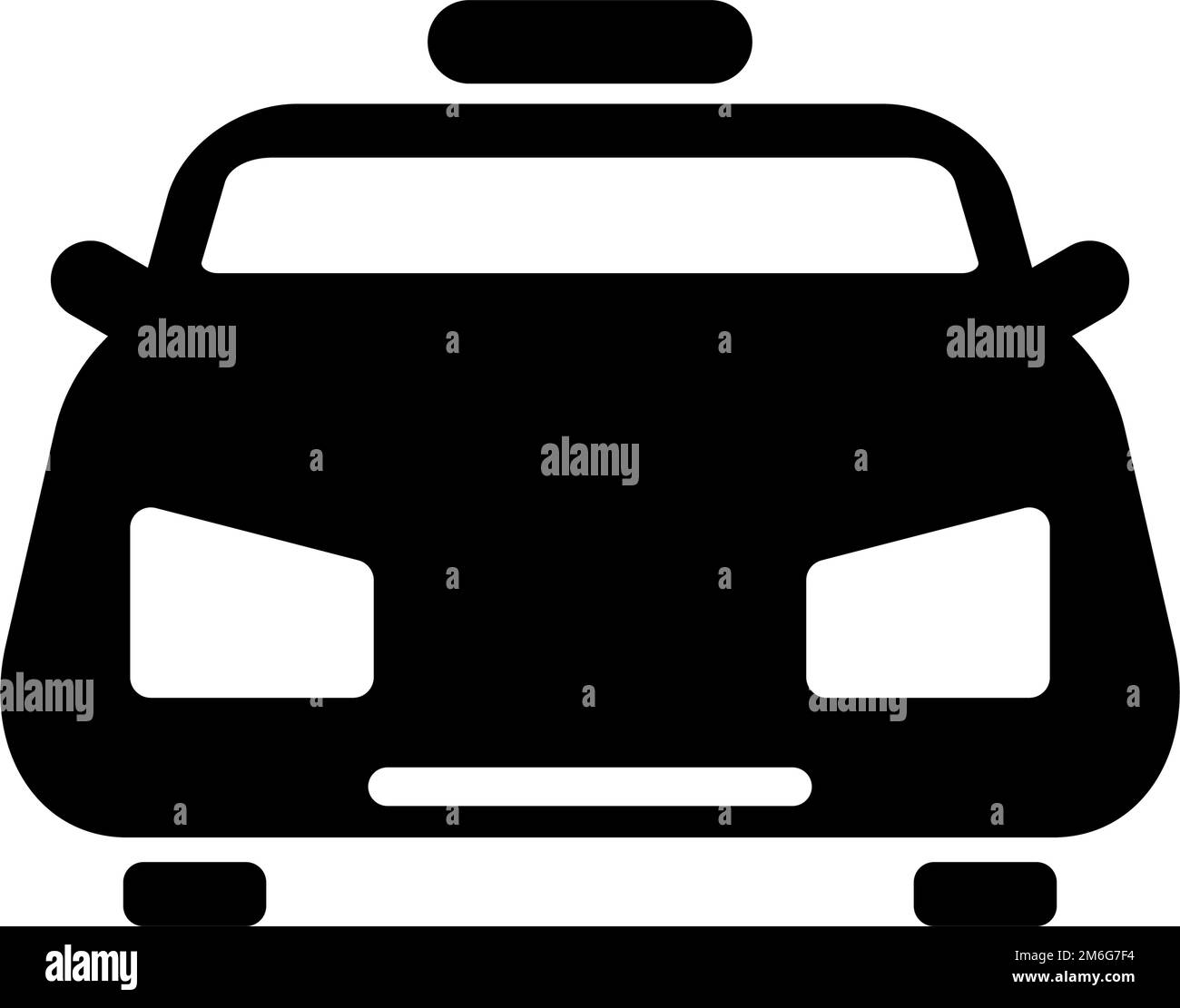 Symbol für die Silhouette der Kabine. Informationen zur Fahrt mit der Fahrerkabine. Bearbeitbarer Vektor. Stock Vektor