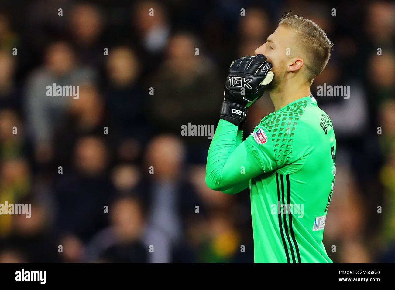 Daniel Bentley von Brentford - Norwich City gegen Brentford, Sky Bet Championship, Carrow Road, Norwich - 3. Dezember 2016. Stockfoto