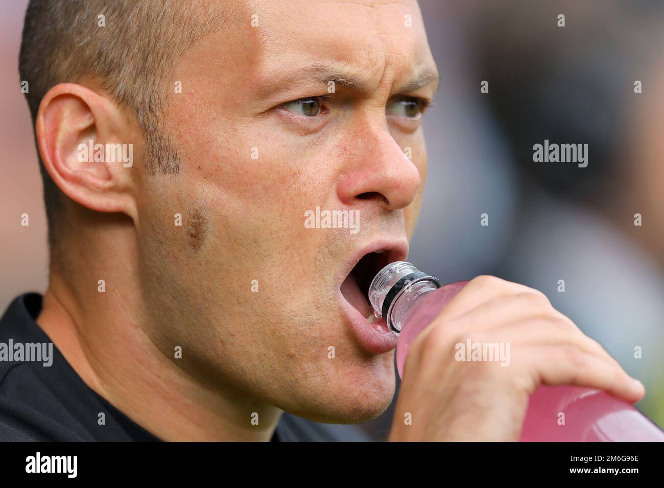 Manager von Norwich City, Alex Neil - Norwich City gegen Burton Albion, Sky Bet Championship, Carrow Road, Norwich - 24. September 2016. Stockfoto