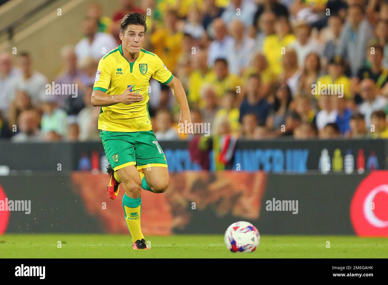 Sergi Canos of Norwich City - Norwich City / Coventry City, zweite Runde des English Football League Cup, Carrow Road, Norwich - 23. August 2016. Stockfoto