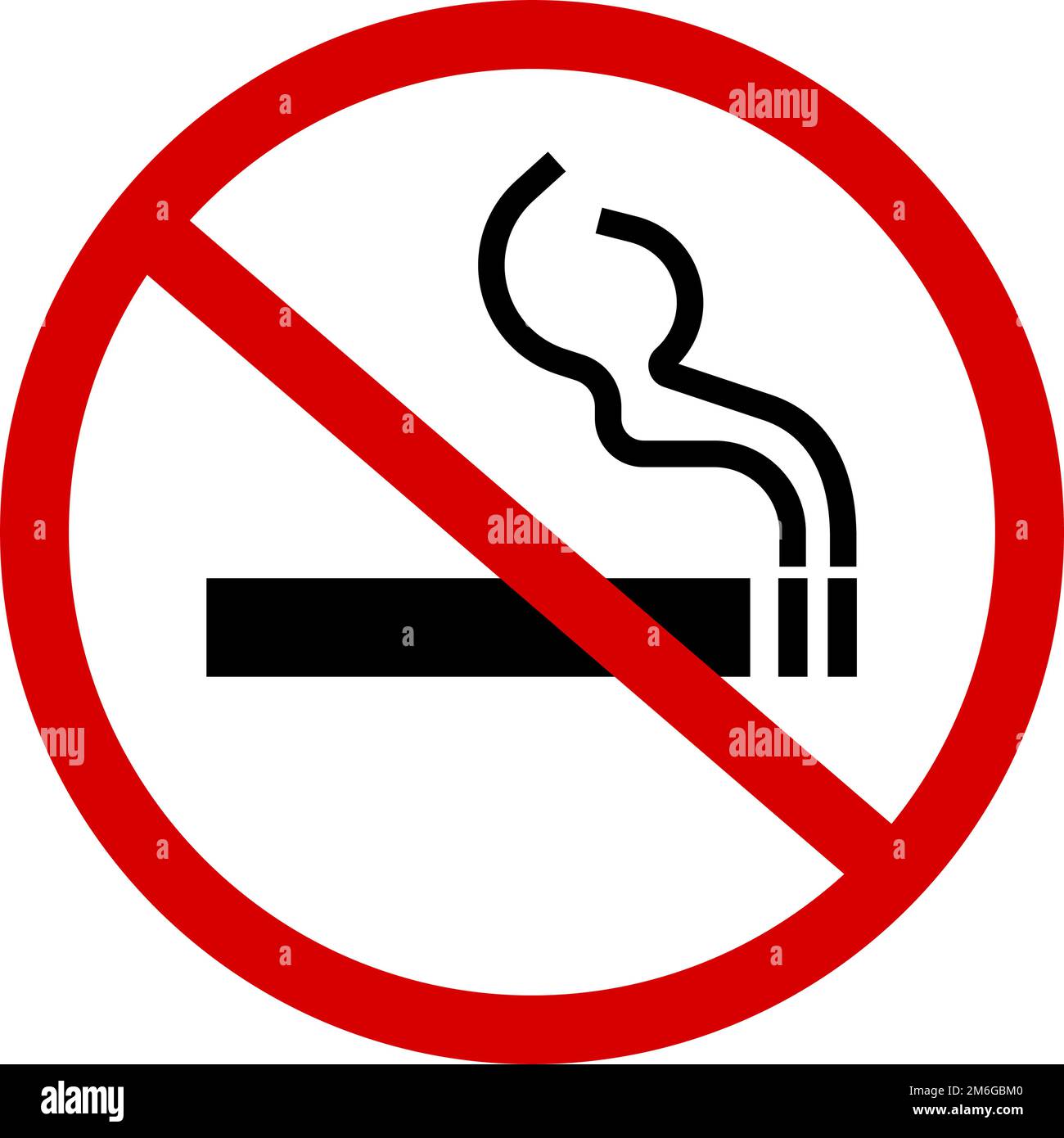 Nichtraucher-Ikone. Tabaksucht. Bearbeitbarer Vektor. Stock Vektor