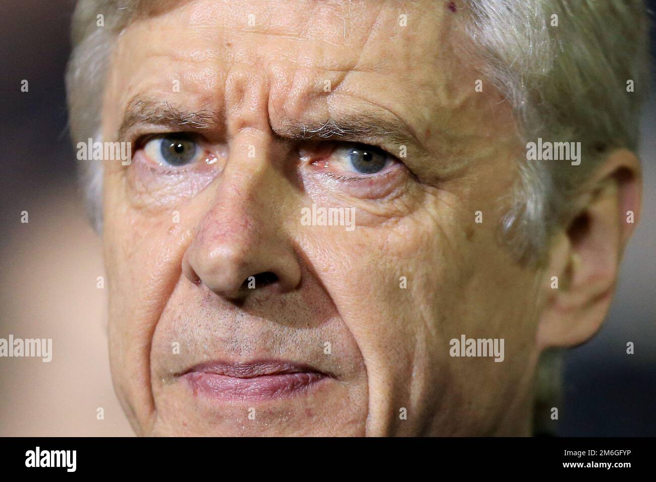 Arsenal Manager Arsene Wenger - Sutton United / Arsenal, Emirates FA Cup Fünfte Runde, Borough Sports Ground, Sutton - 20. Februar 2017. Stockfoto