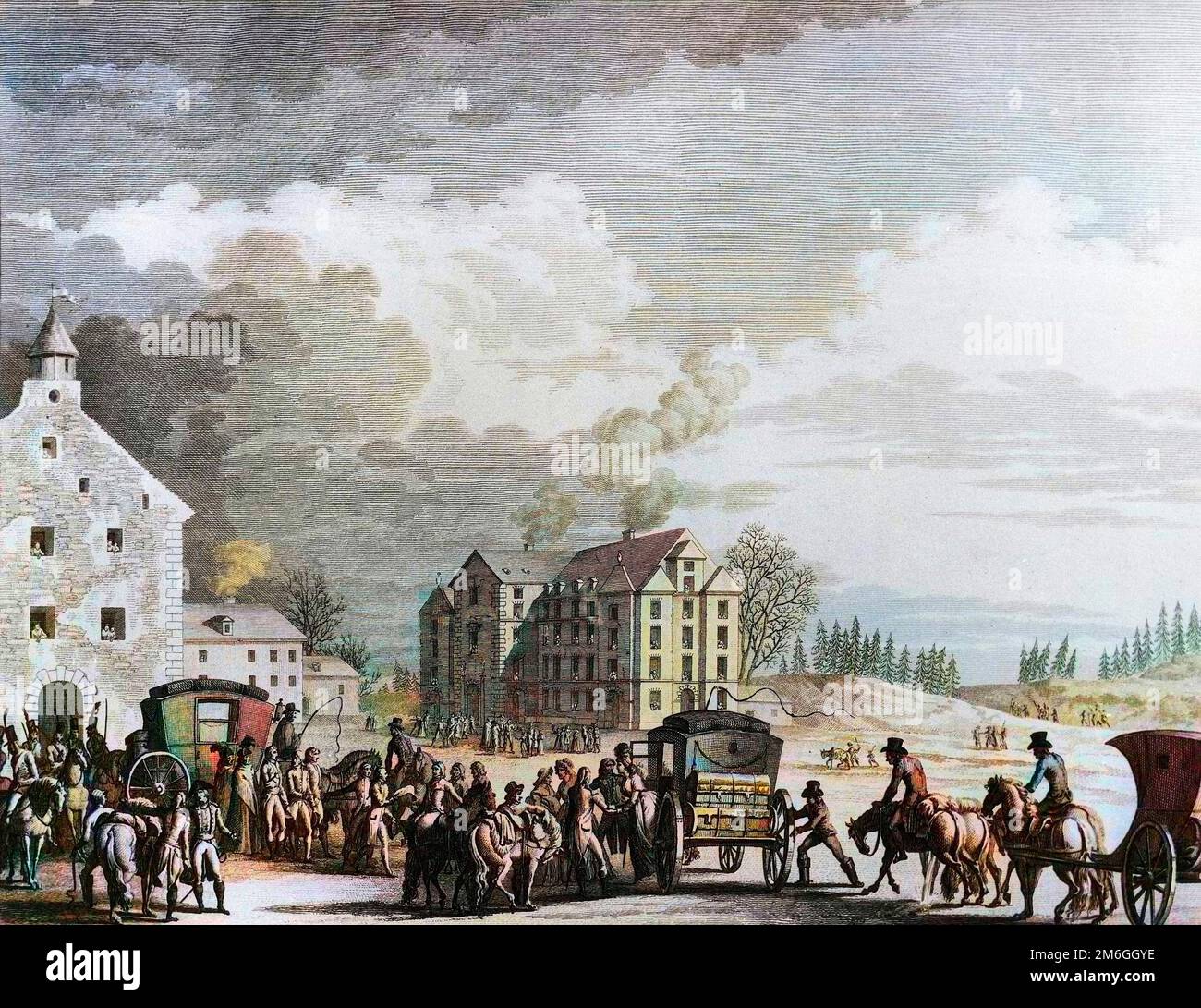 Revolution Francaise et mouvement contre revolutionnaire : Echange des deputes prisonniers en Autriche 20 frimaire an IV (11. Dez. 1795). Stockfoto