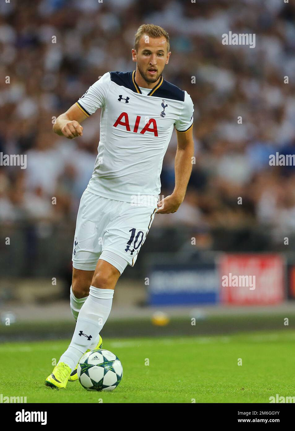 Harry Kane von Tottenham Hotspur - Tottenham Hotspur gegen AS Monaco, UEFA Champions League Group Stage, Wembley Stadium, London - 14. September 2016. Stockfoto