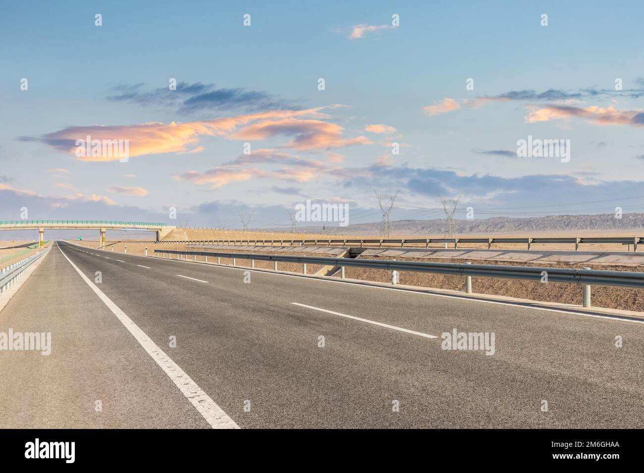 Landschaften in der Abenddämmerung Stockfoto