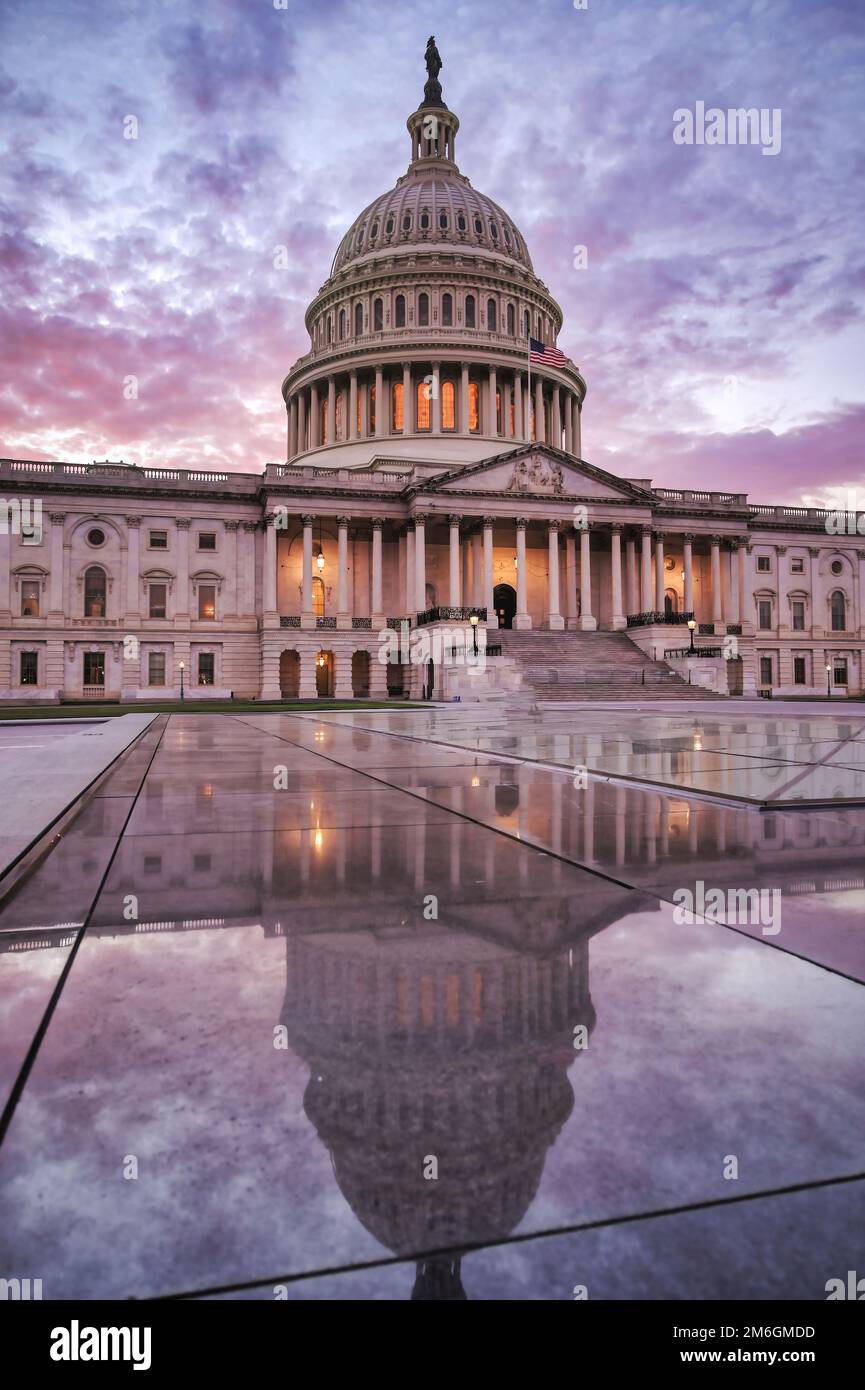 Das Kapitol der Vereinigten Staaten von Amerika in Washington, D.C. Stockfoto