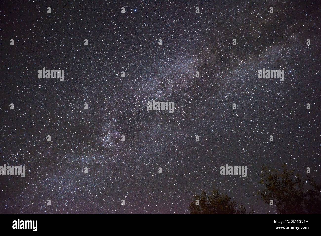 Die Milchstraße-Galaxie aus dem Crested Butte in Colorado im Sommer Stockfoto