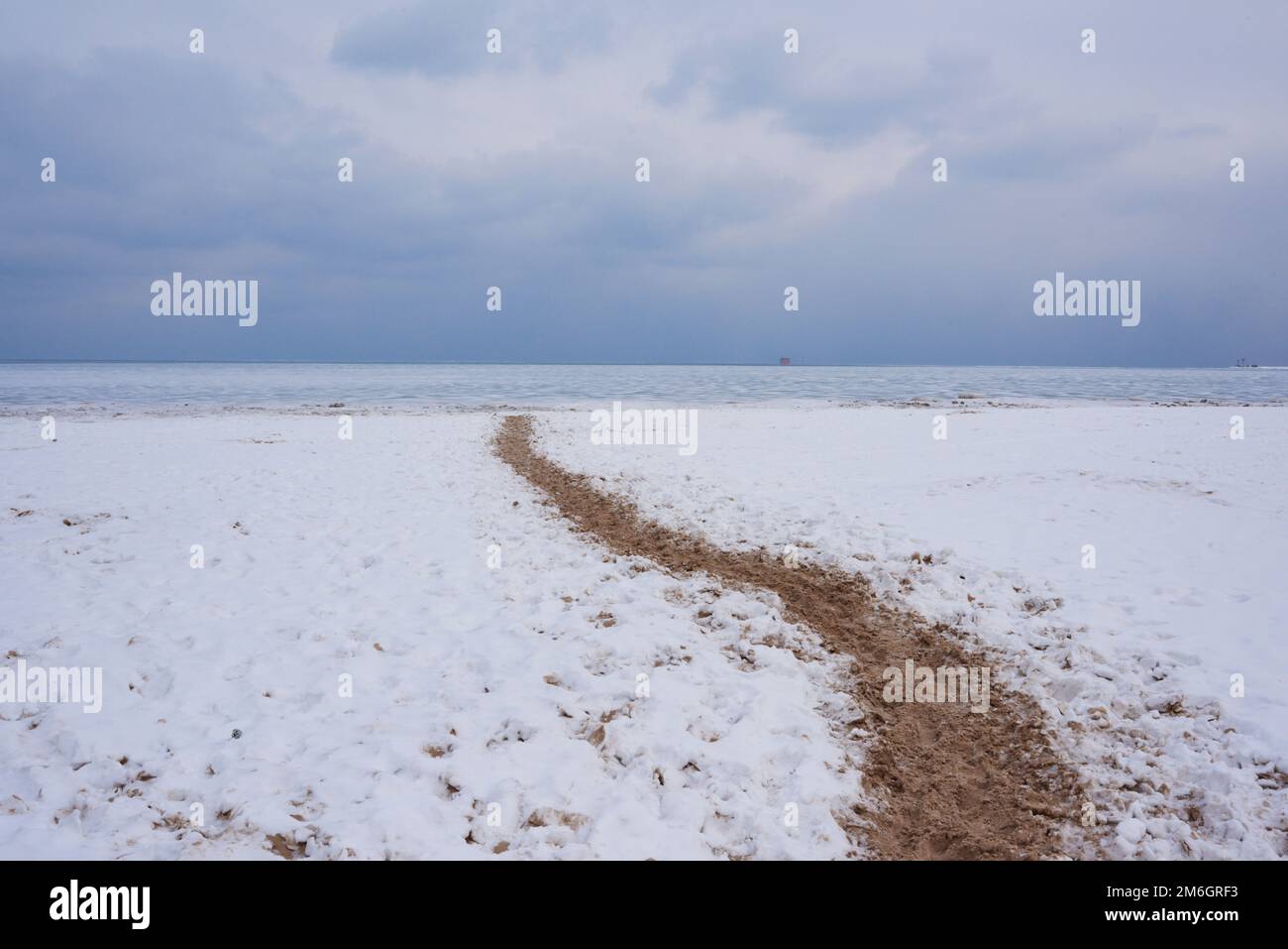 Im Winter bietet sich ein Blick auf die Gold Coast und Oak Street Beach