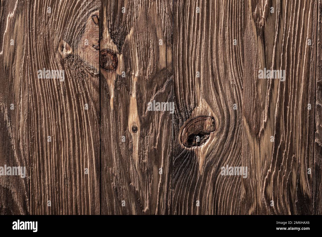 Vertikal ausgerichtete Panks in klassischer Holzstruktur Stockfoto