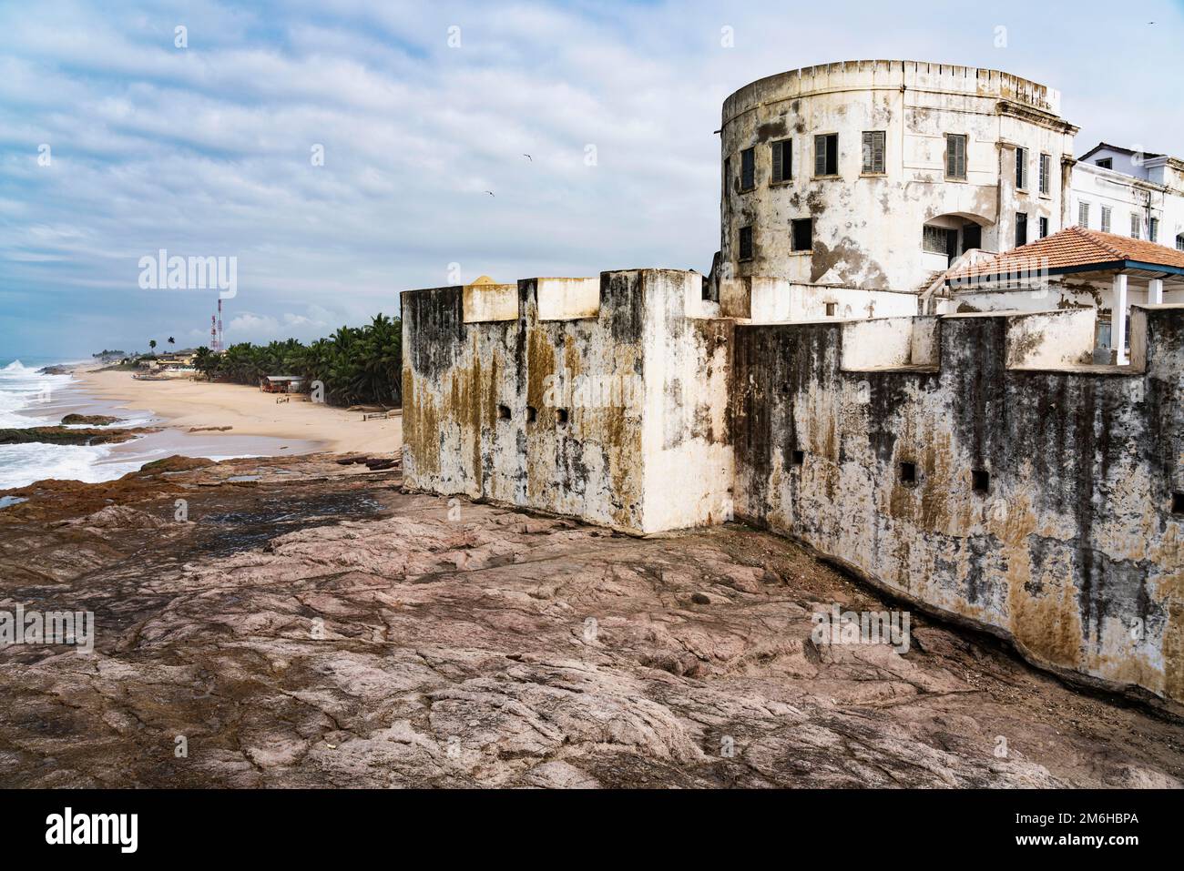 Sklavenschloss, Festung, Cape Coast Castle, historisches Fort, Gold Coast, UNESCO-Weltkulturerbe, Kapküste, Ghana Stockfoto