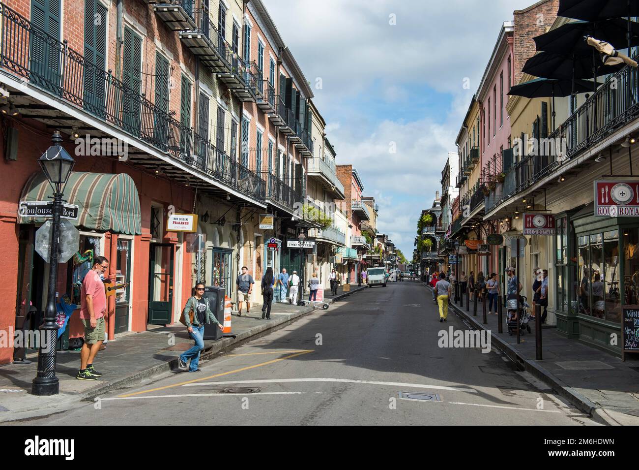 Französische Kolonialhäuser, french Quarter, New Orleans, Louisiana, USA Stockfoto