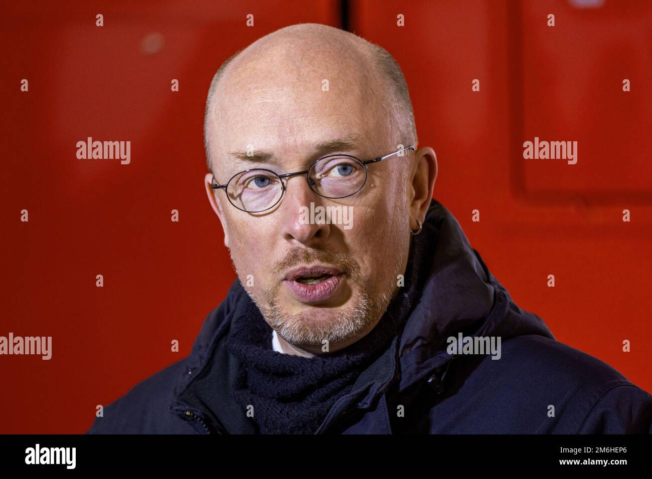 Malchow, Deutschland. 22. November 2022. Christian Pegel (SPD), Innenminister von Mecklenburg-Vorpommern, bei einer Ernennung an der Staatlichen Schule für Brand- und Katastrophenschutz. Kredit: Jens Büttner/dpa/Alamy Live News Stockfoto