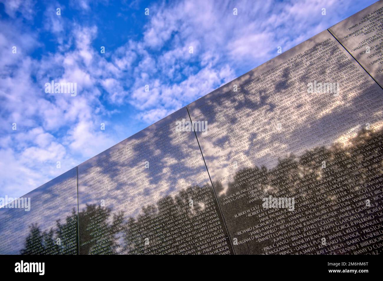 Das Vietnam Veterans Memorial in Washington, D.C. Stockfoto