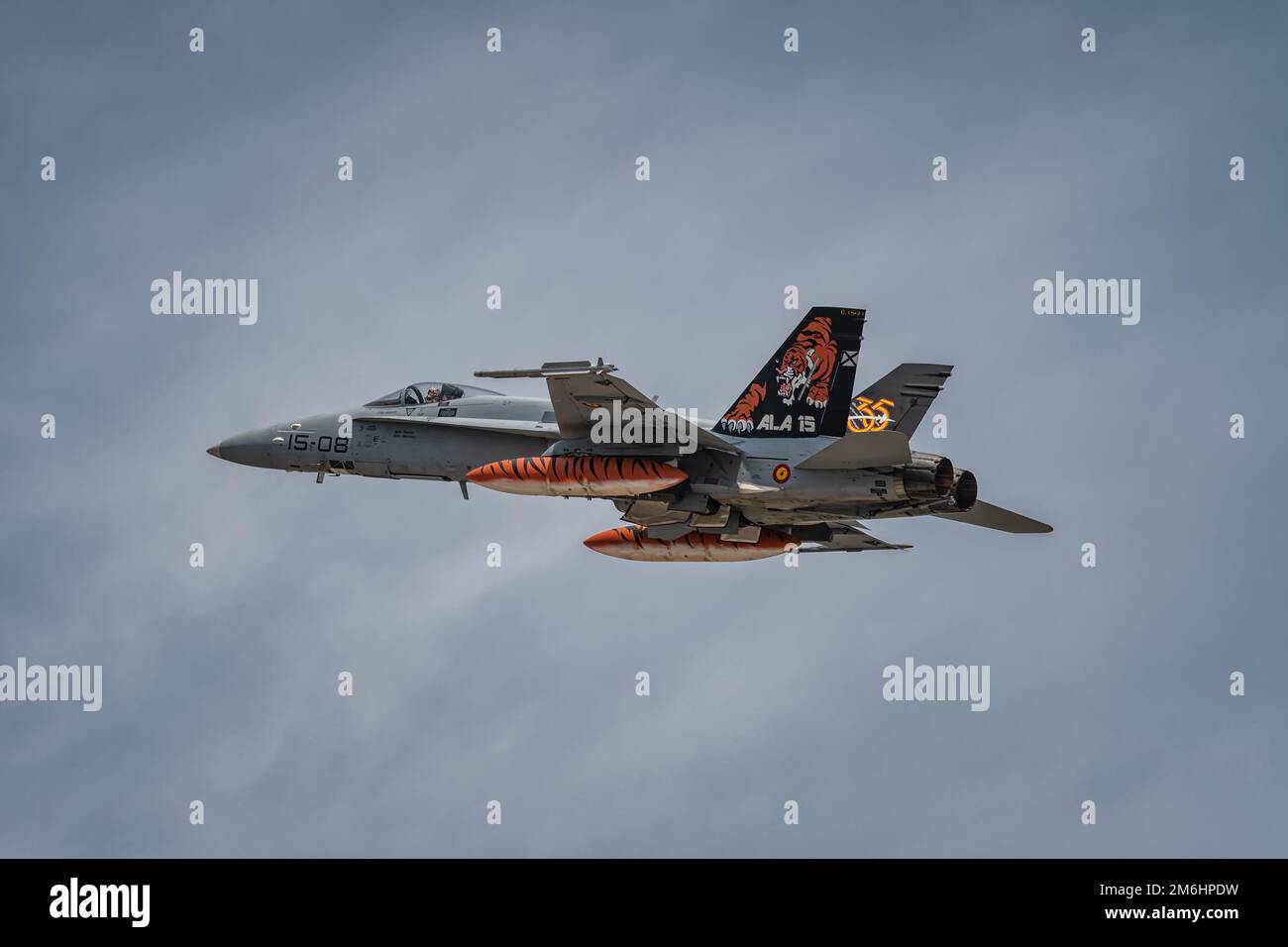 Spanischer Air Force F18C auf der NTM 2022 Stockfoto