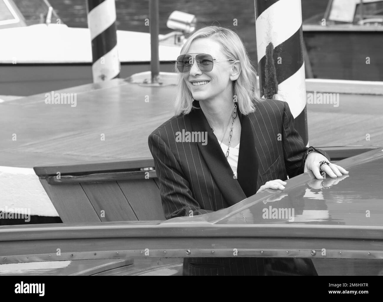 VENEDIG, ITALIEN - SEPTEMBER 02: Cate Blanchett wird beim 79. Venedig International Film Festival am 02. September 2022 in Venedig, Italien, gesehen Stockfoto