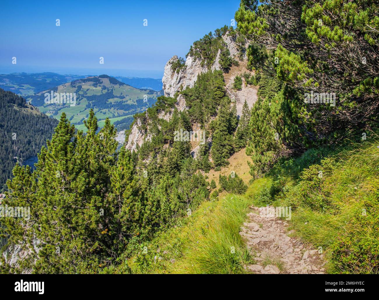 Hochweg hoher Kasten, Kanton Appenzell Innerrhoden, Schweiz Stockfoto