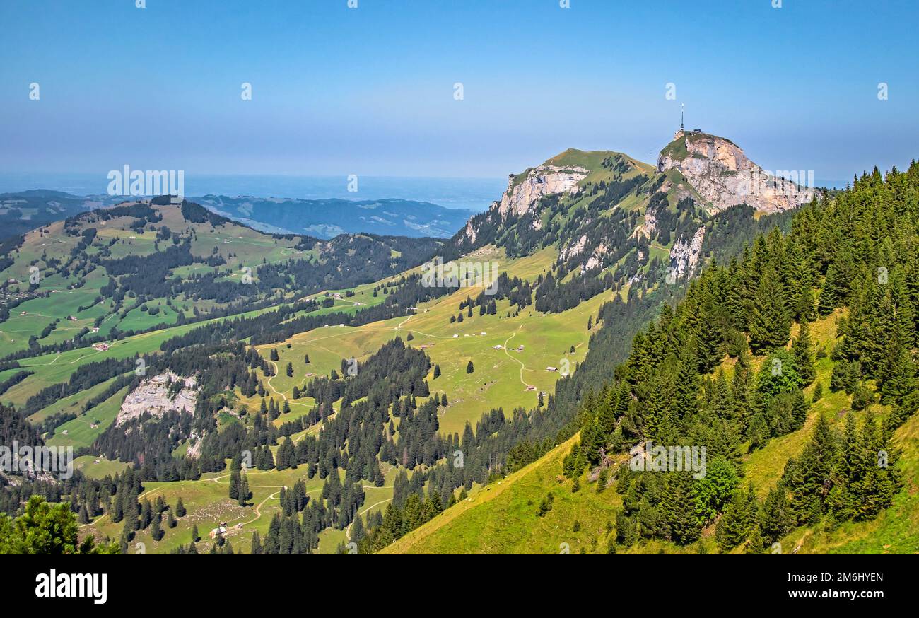 Hoher Kasten, Kanton Appenzell Innerrhoden, Schweiz Stockfoto