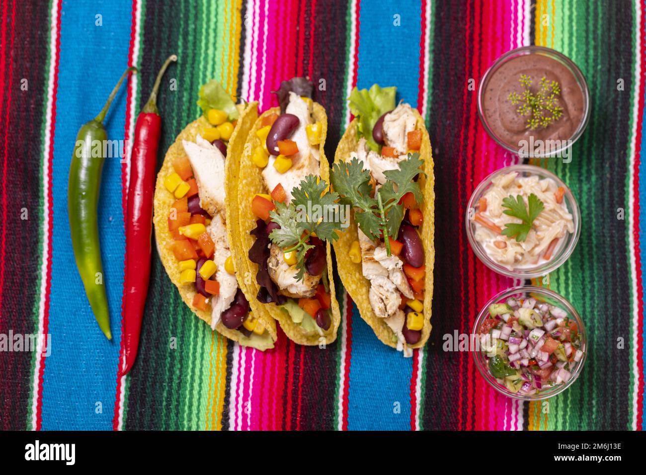 Tacos al Pastor Stockfoto