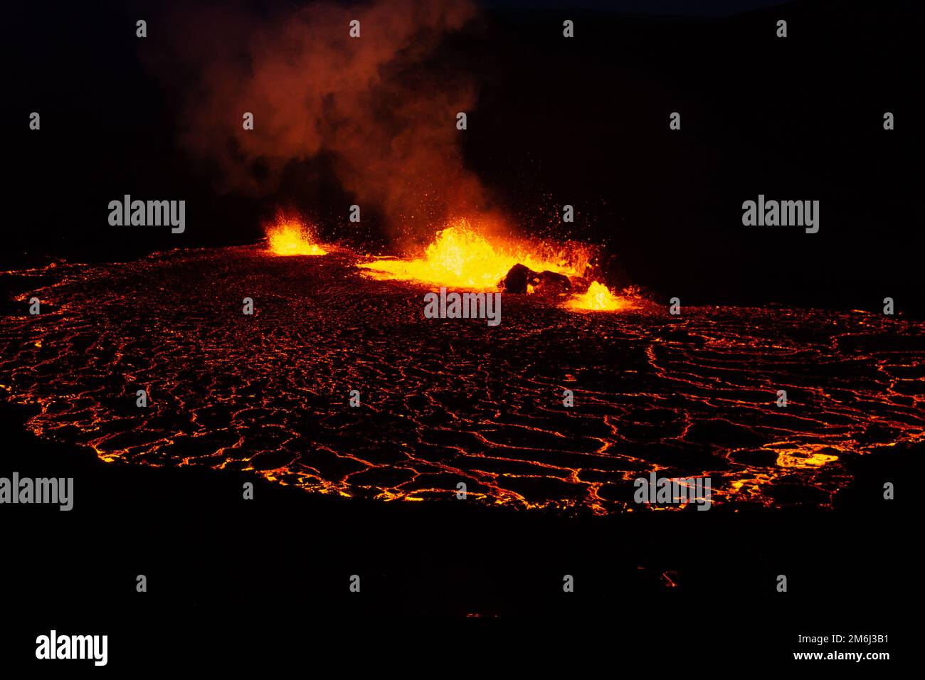 Geldingadalur Vulkan In Der Nähe Von Fagradalsfjall, Island Stockfoto