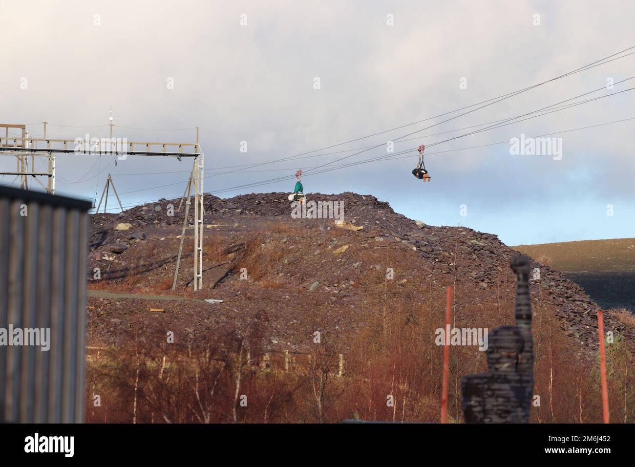 Zip World Penrhyn Quarry Bethesda Wales ist das schnellste ZipWire in