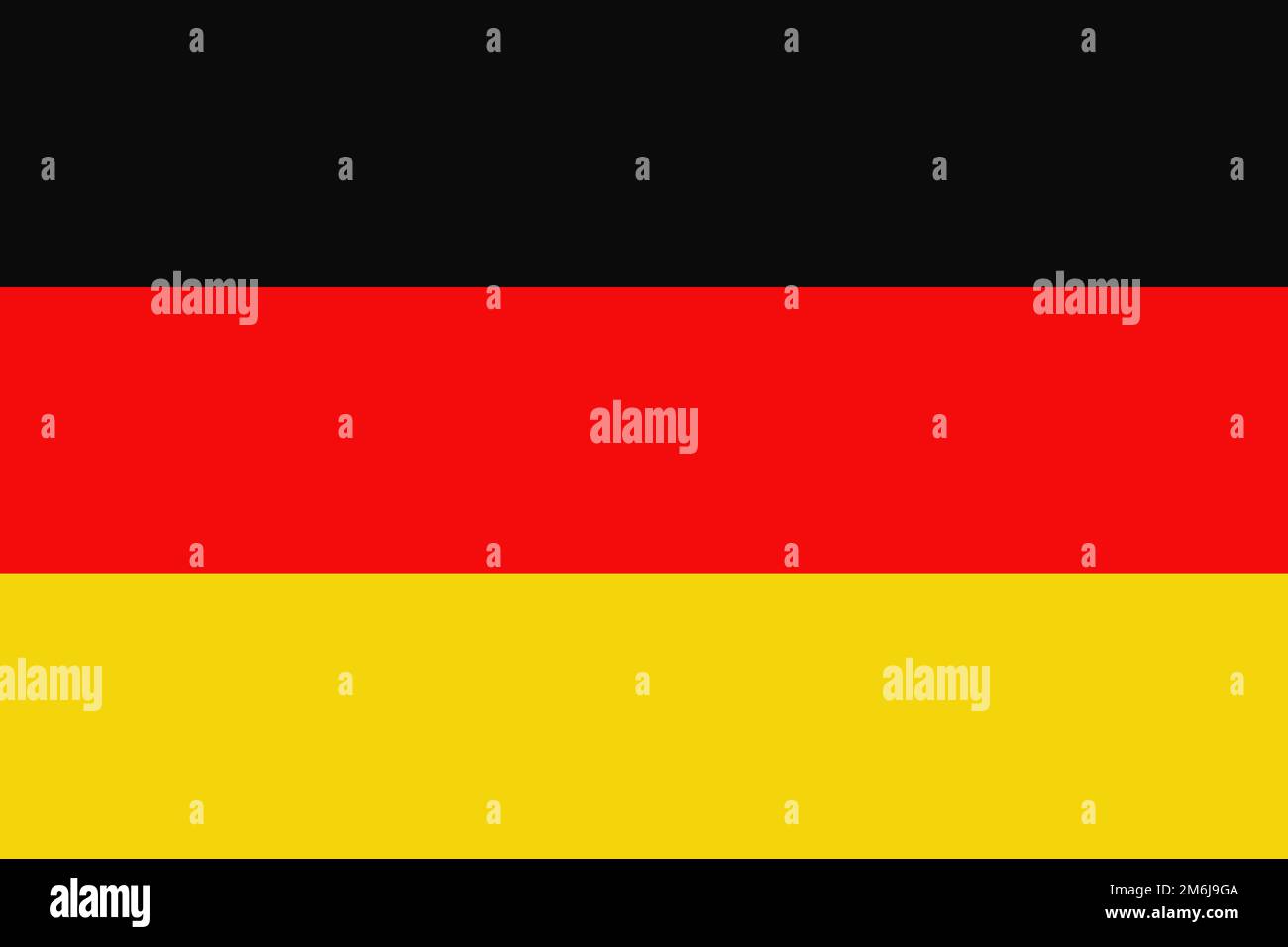 Schwarze, rote und gelbe Flagge Deutschlands. Stockfoto