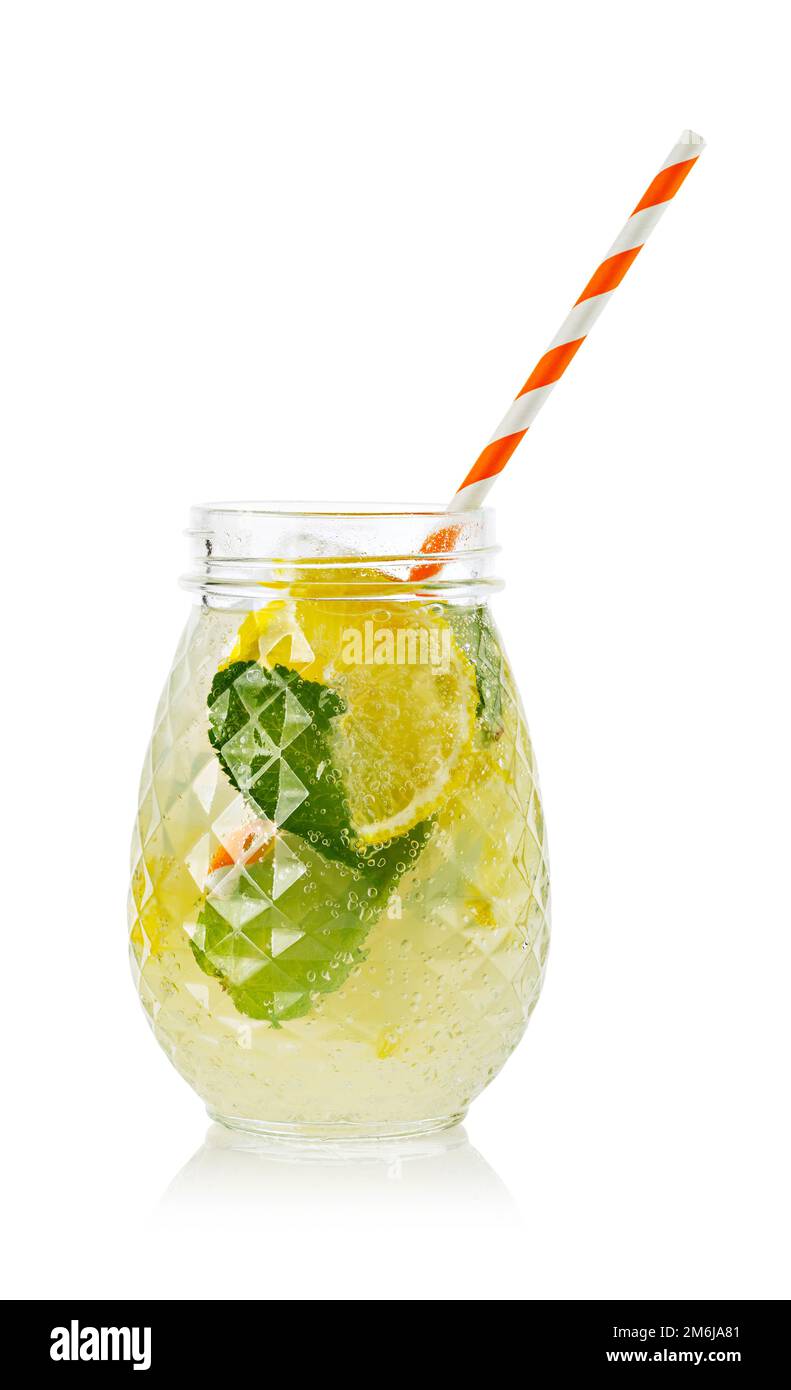 Ein Glas frische Limonade Stockfoto