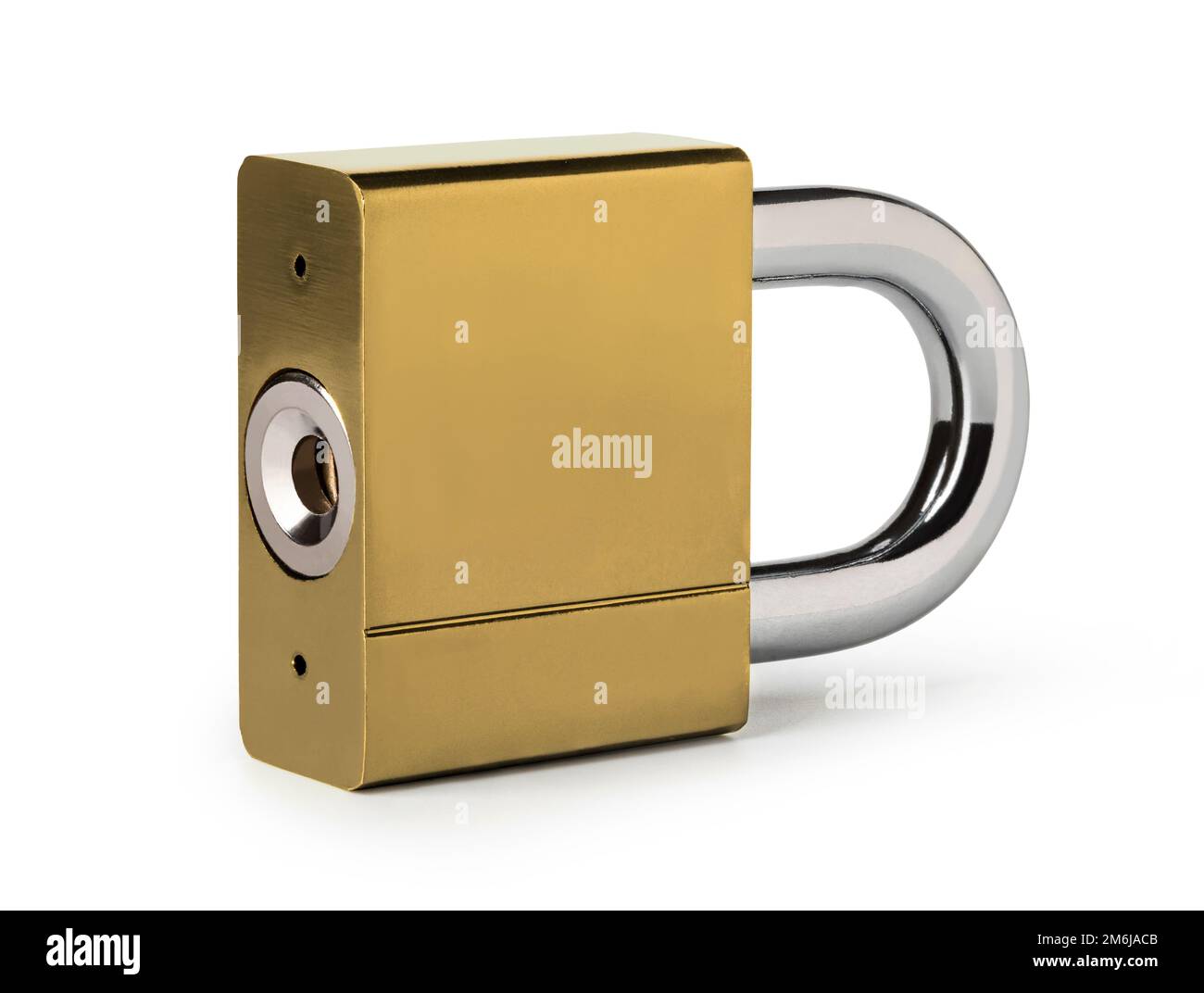Metall Vorhängeschloss Stockfoto