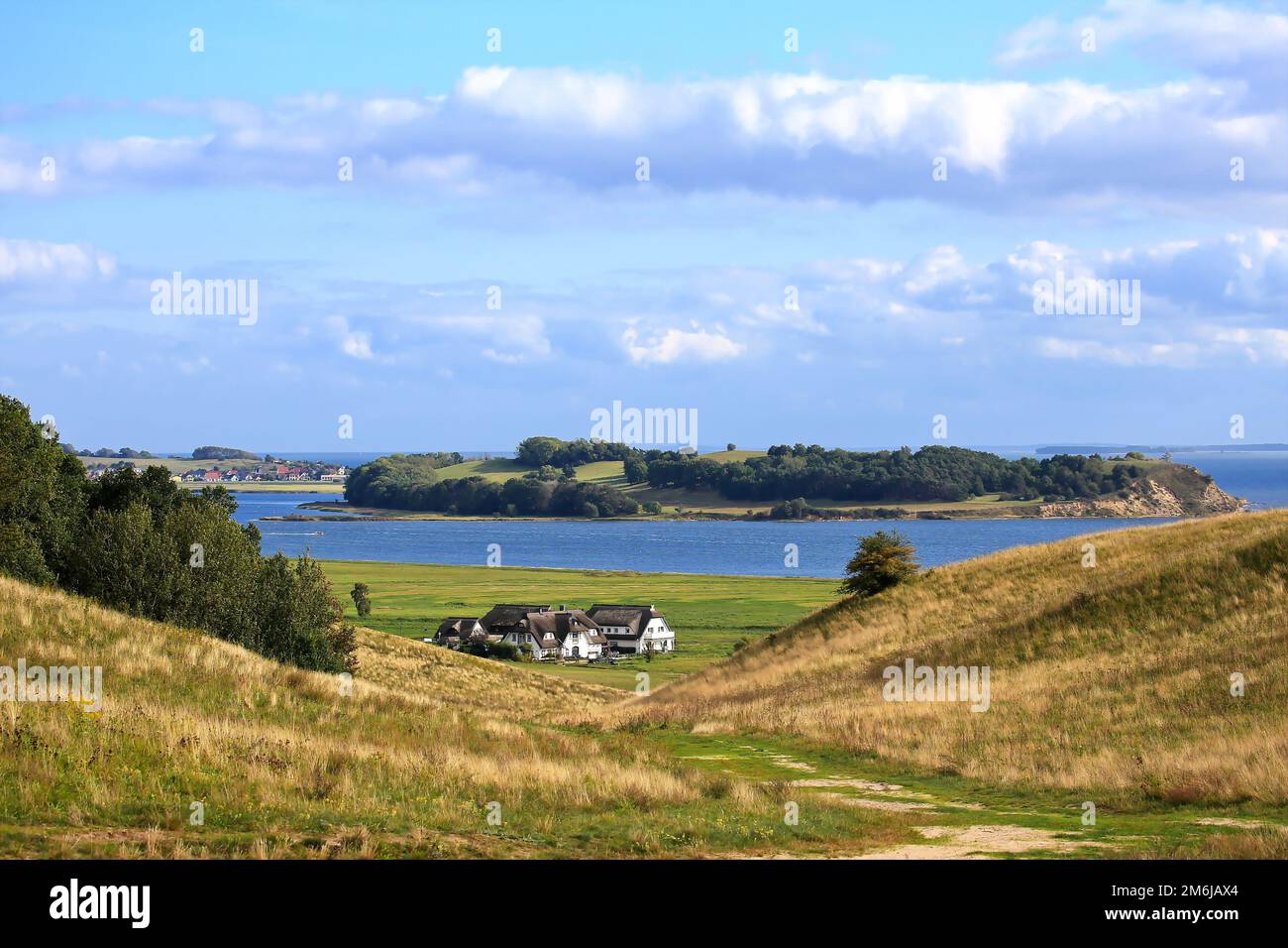 GroÃŸ Zicker Traumlandschaft auf der Ostseeinsel Rügen Stockfoto