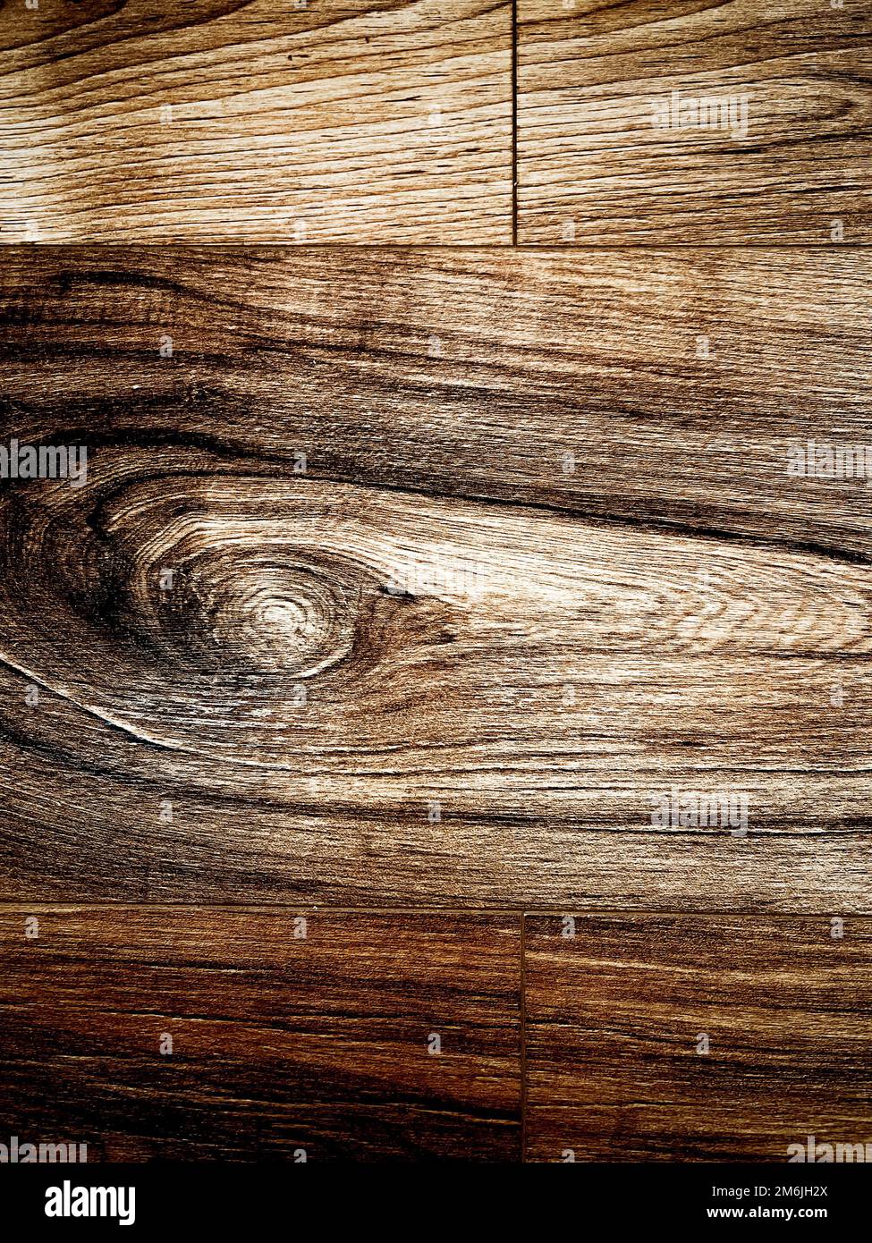 Holztexturhintergrund, Laminatboden als Baumaterial und Holzinnendesign Stockfoto