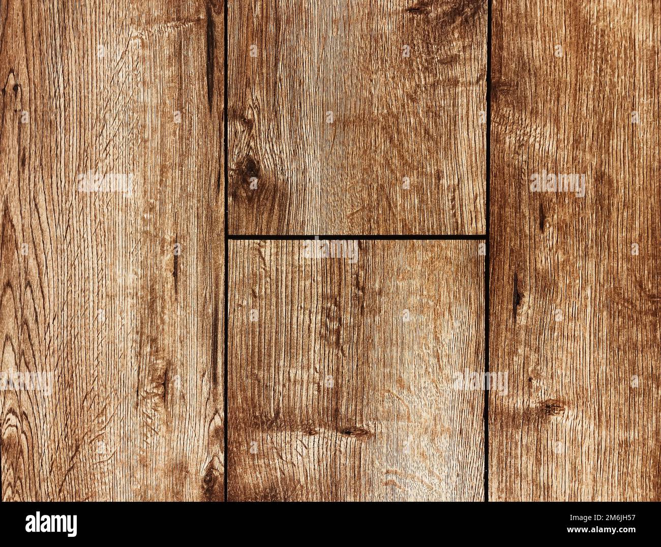 Holztexturhintergrund, Laminatboden als Baumaterial und Holzinnendesign Stockfoto