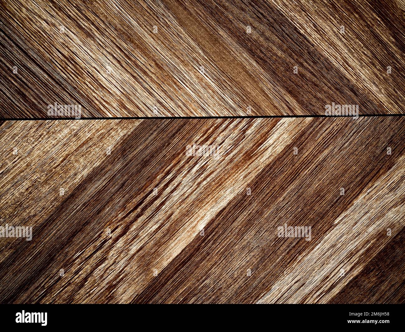 Holztexturhintergrund, Laminatboden als Baumaterial und Holzinnendesign Stockfoto