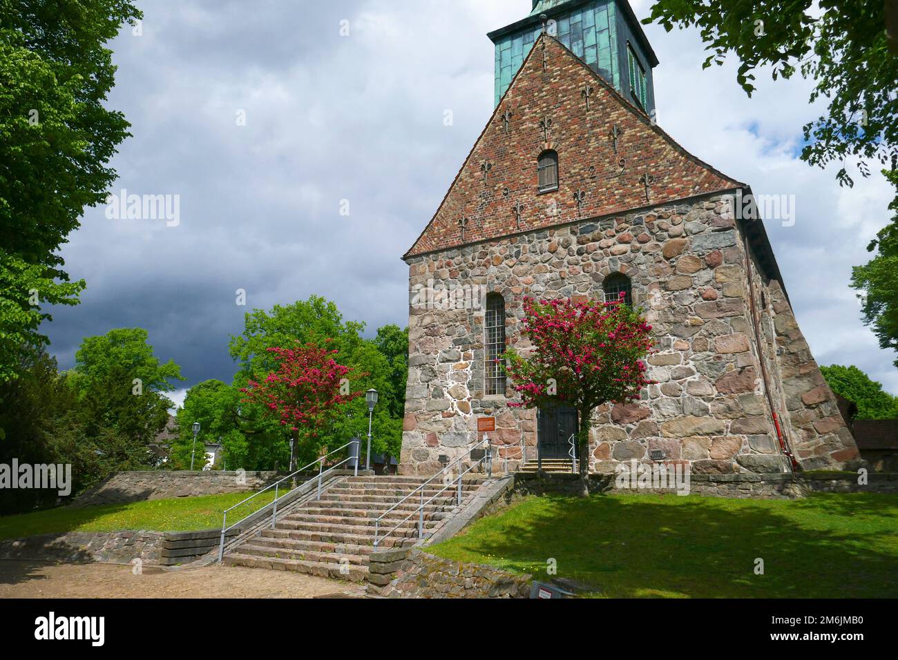 Evangelische Lutherische Steinkirche in Kellinghusen Stockfoto