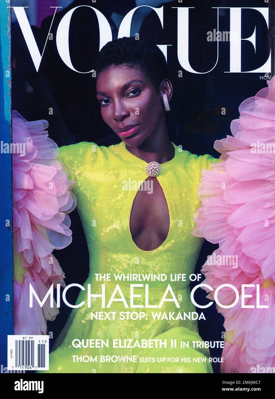„Vogue“-Magazin, Ausgabe November 2022, Anzeige, USA Stockfoto